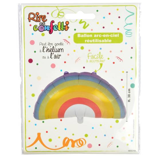 Ballon Gonflable "Arc en Ciel" 66cm Multicolore - Image 3