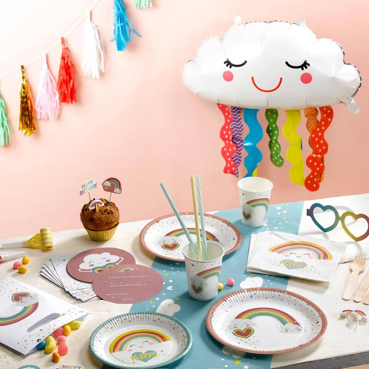 Ballon Gonflable "Arc en Ciel" 66cm Multicolore - Image 2