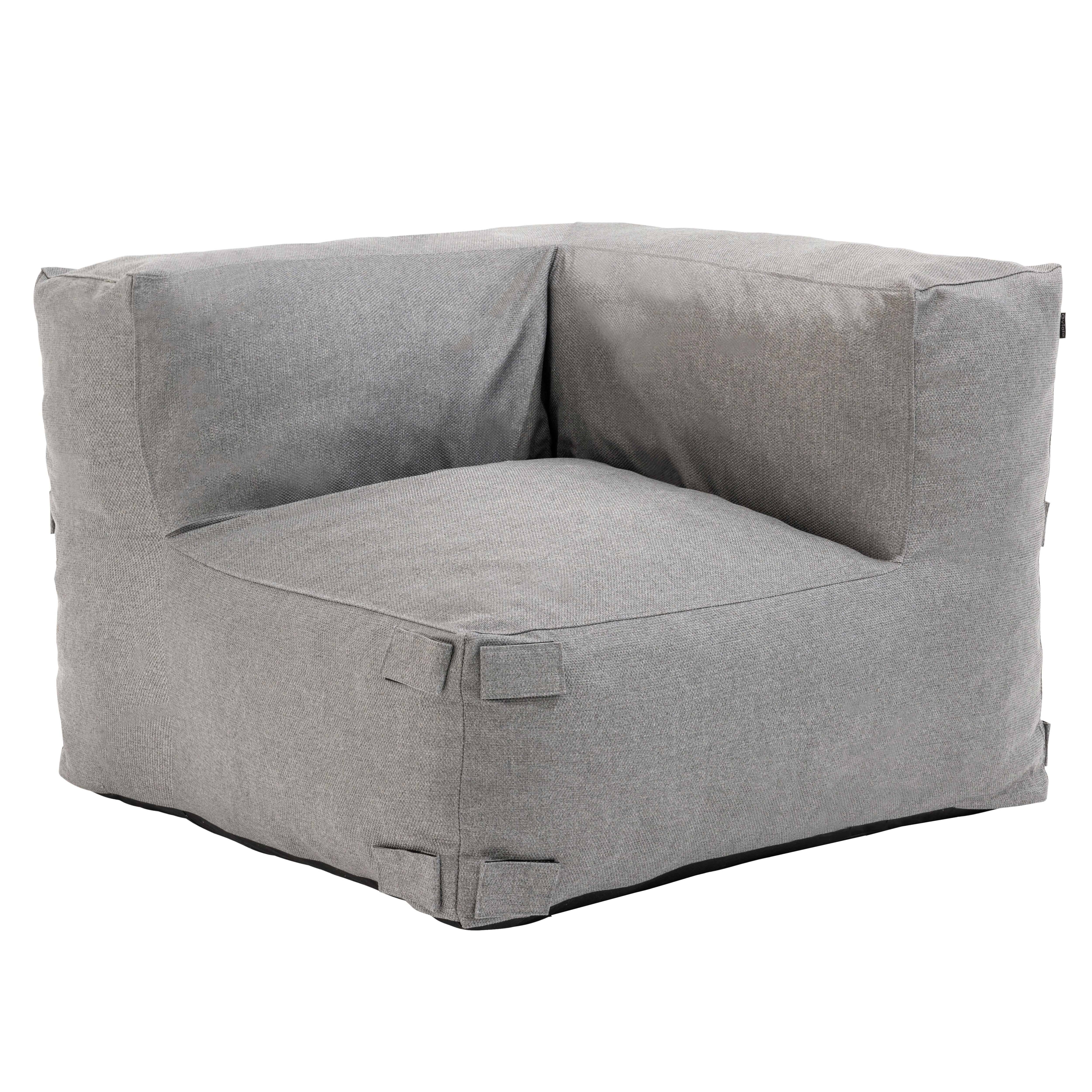 Oviala - Fauteuil d'angle pour canapé modulable gris Mixi - Oviala - Imagen 2