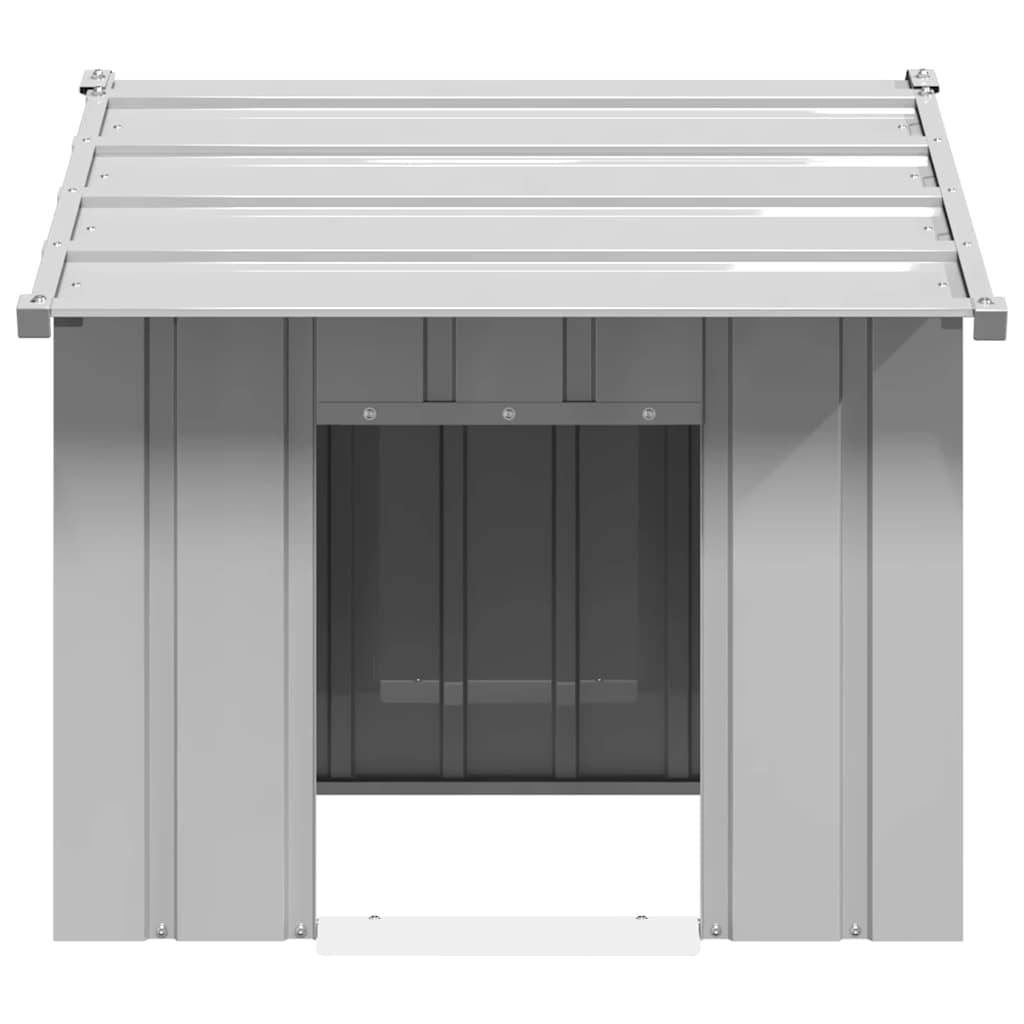 Vidaxl - Niche pour chien avec toit noir 85x107x81 cm acier galvanisé vidaXL 4100914 - Image 7