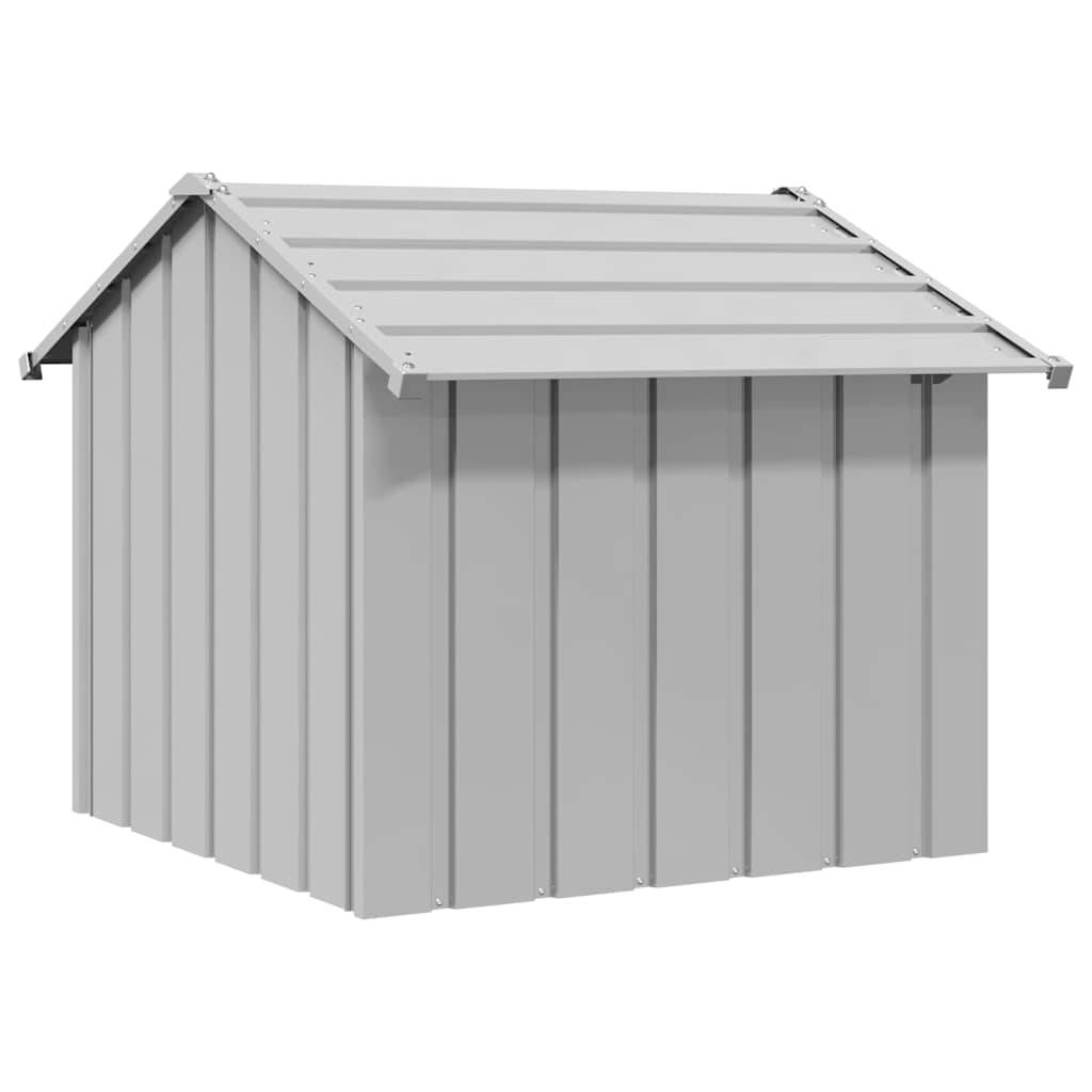 Vidaxl - Niche pour chien avec toit noir 85x107x81 cm acier galvanisé vidaXL 4100914 - Image 6