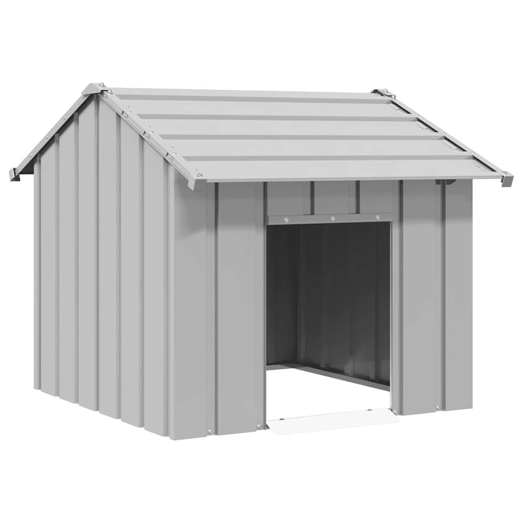 Vidaxl - Niche pour chien avec toit noir 85x107x81 cm acier galvanisé vidaXL 4100914 - Image 1