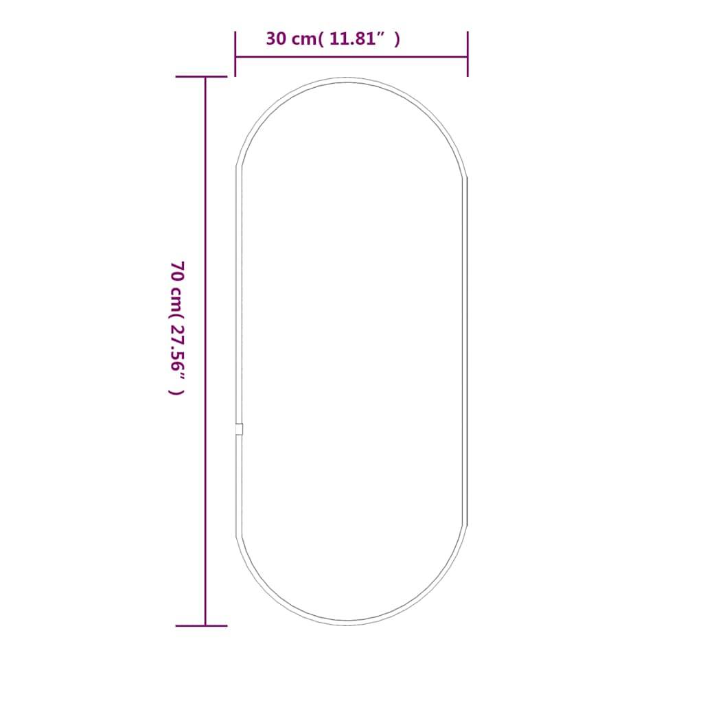 Maison Chic - Miroir mural - Miroir décoratif Doré 70x30 cm Ovale - Image 6