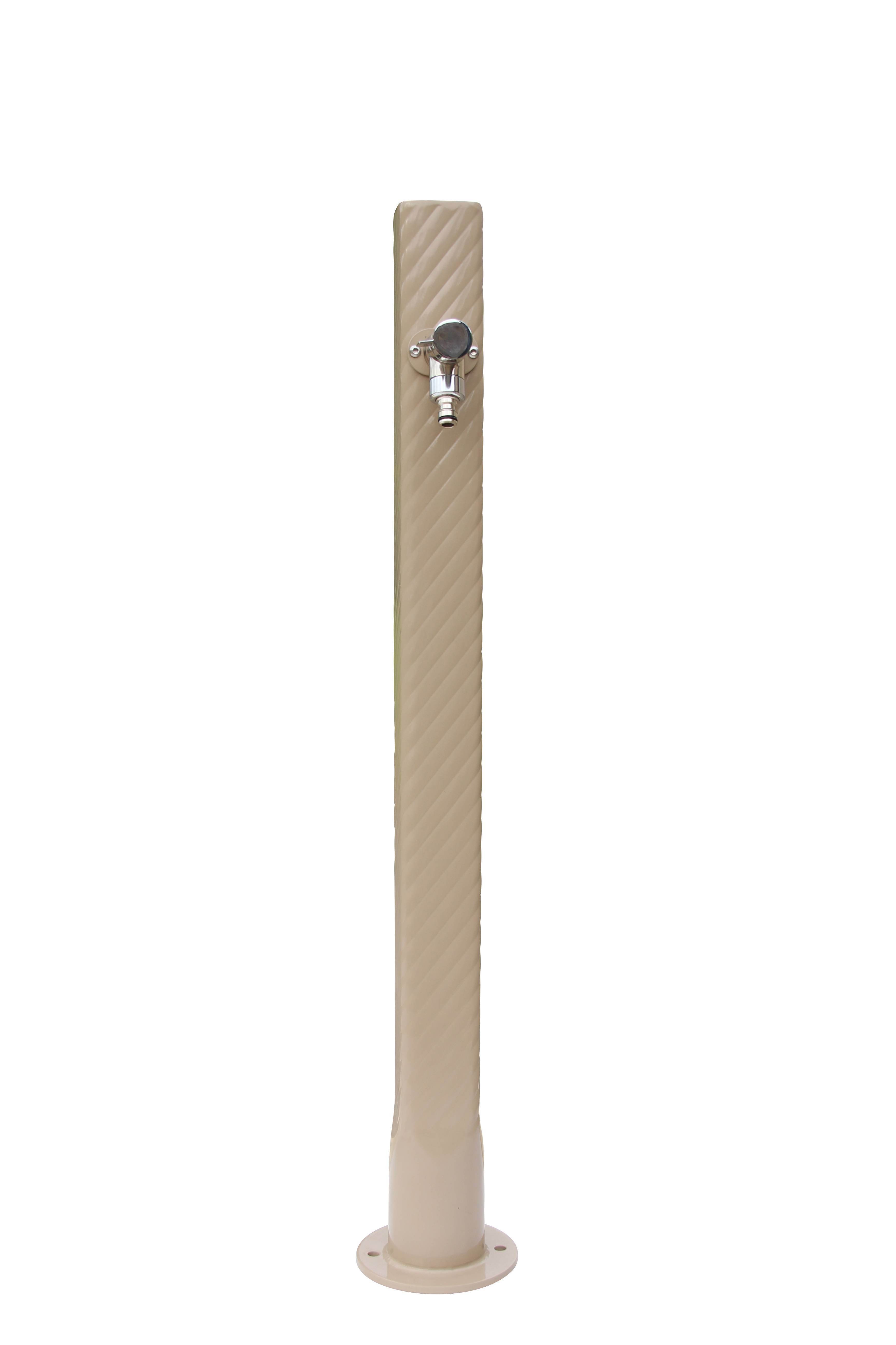 Fontaine borne téthys taupe avec robinet rounded Dommartin H. 95cm X L. 15cm - Image 1