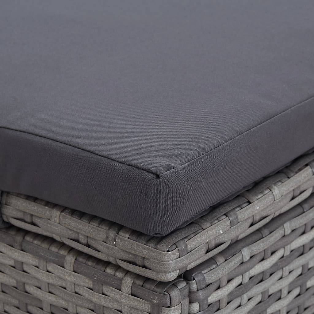Prolenta Premium - Chaise longue pliante/transat Vrenja Gris 194 X 120,5 X 110 cm - P87209G - Image 7