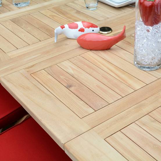 Salon de jardin en teck massif Castiglione, 6 places - TECK'Attitude - Imagen 3