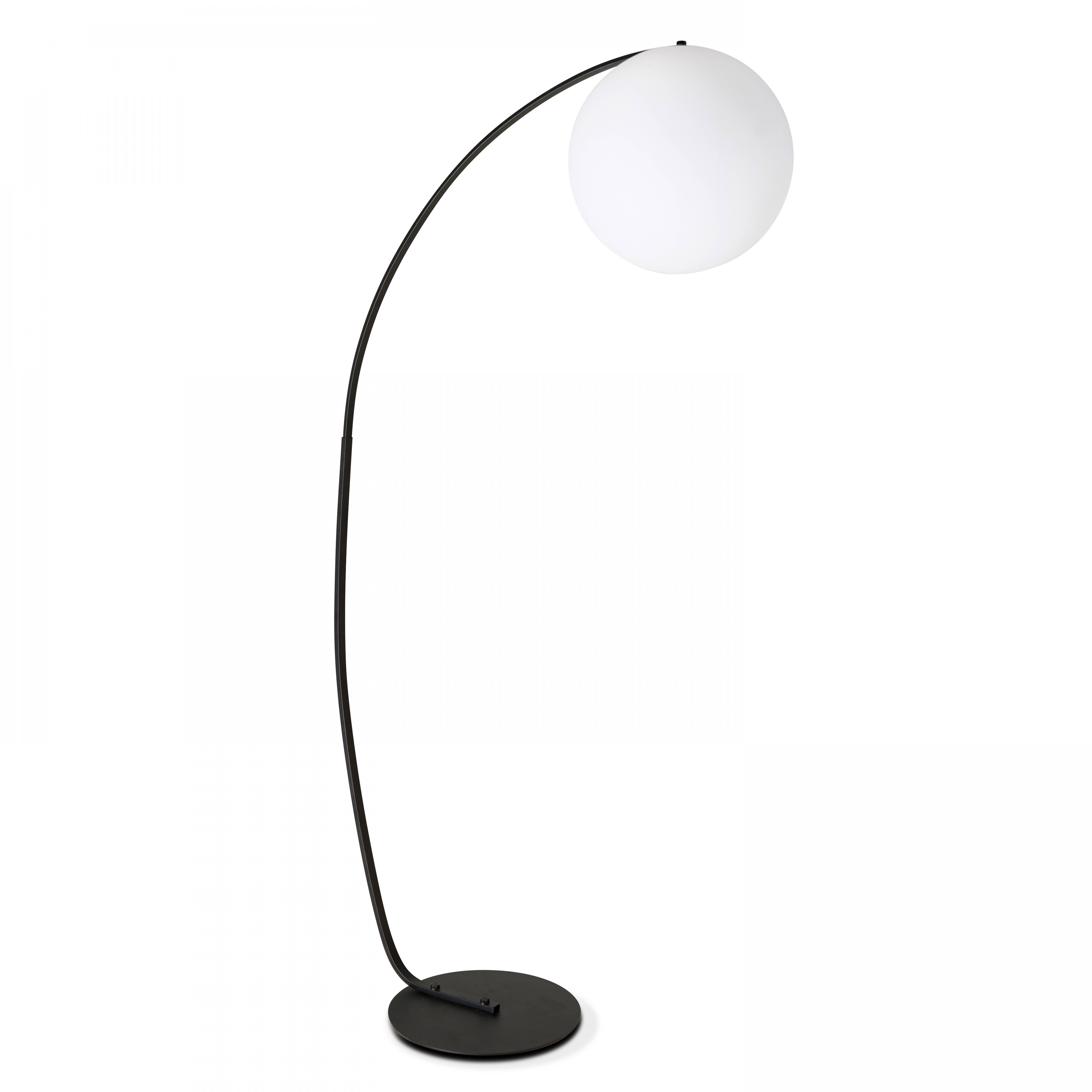 Oviala - Lampadaire arche polyéthylène noir Blow - Oviala - Imagen 1