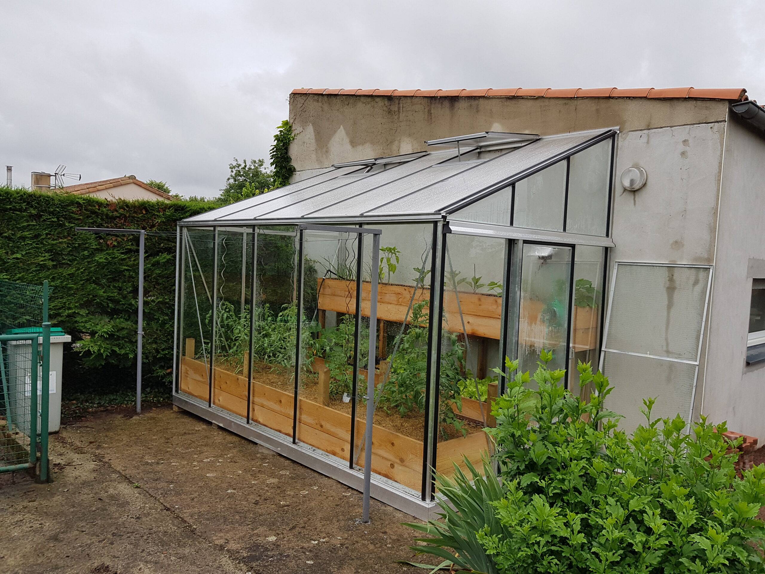 15m²  -  Serre en verre 4 mm securit  - Euro Murale serre adossée - Alu - 15m² - ALUMINIUM - L'atelier Des Serres - Imagen 3