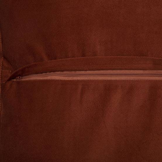 Coussin Déhoussable "Lilou" 55x55cm Terracotta - Image 2
