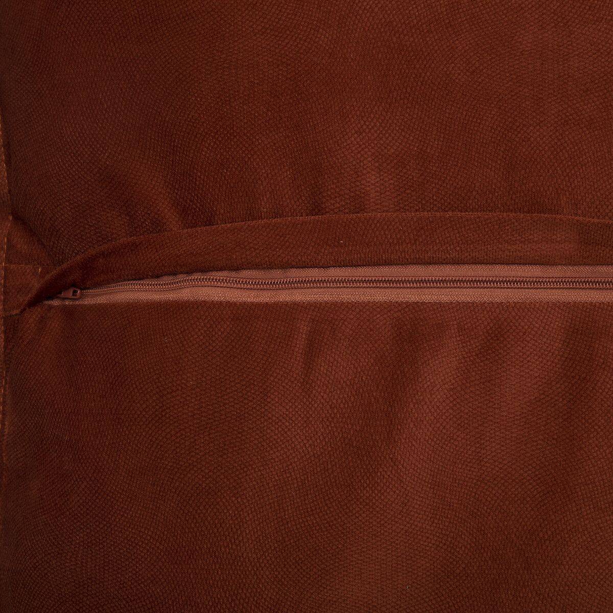 Coussin Déhoussable "Lilou" 55x55cm Terracotta - Image 2