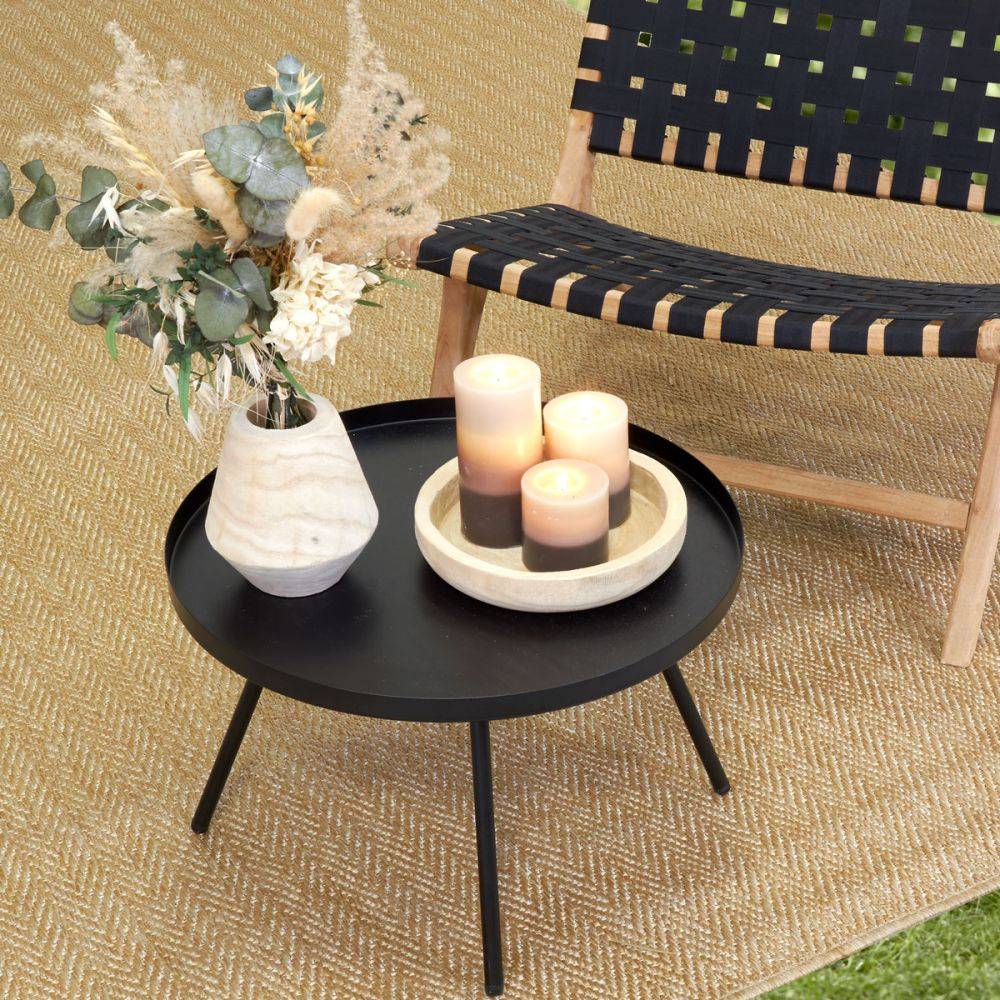 Aubry Gaspard - Tapis extérieur en polypropylène beige 150 x 200 cm - Imagen 2