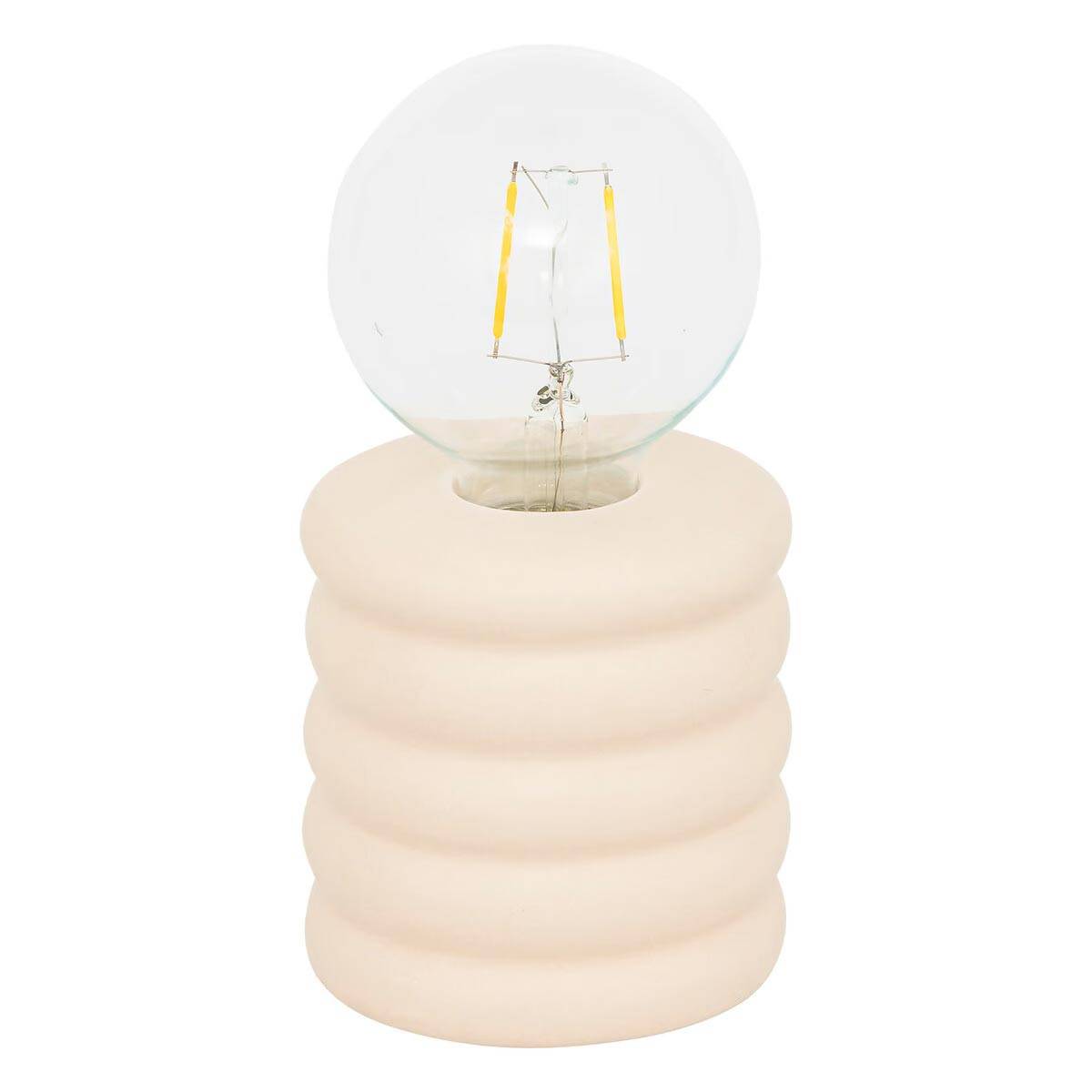 Lampe à Poser LED en Dolomite "Perry" 19cm Beige - Image 1