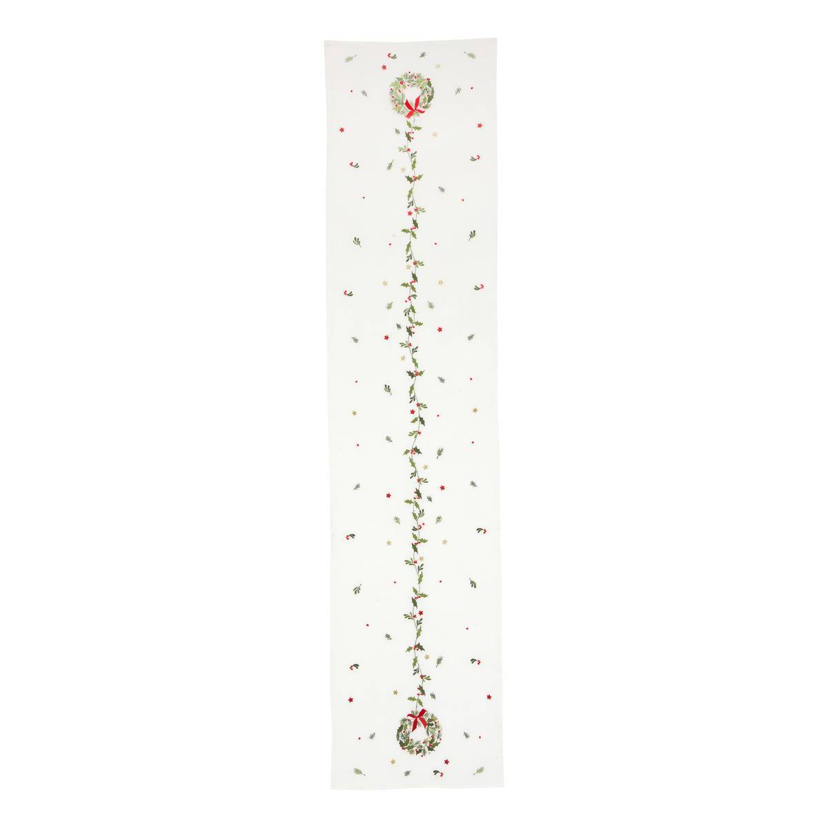 Atmosphera - Chemin de table Elma blanc 40 x 172 cm - Atmosphera Créateur d'intérieur - Image 3
