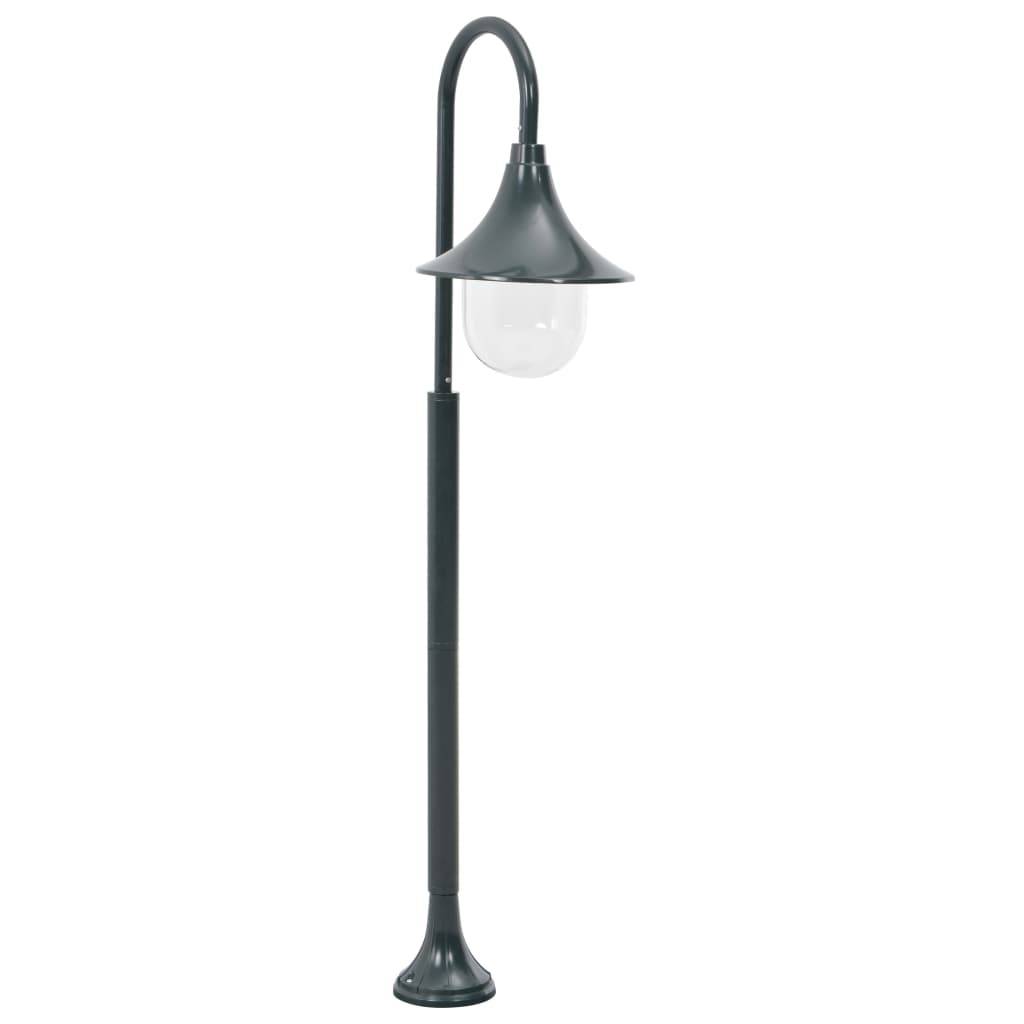 Lampadaire de jardin - Lampadaire d'extérieur E27 120 cm Aluminium Vert foncé MP522 - Image 2