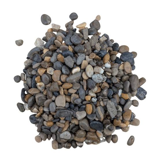 Gravier roulé rivière gris 6/16 mm – Lot 10 sacs +/- 25 kg - Image 1
