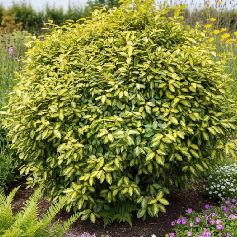 Elaeagnus panaché Limelight, Chalef à fleurs Blanche/ - feuillage Persistant - Pot de 7,5L - 60/80 cm - Image 3
