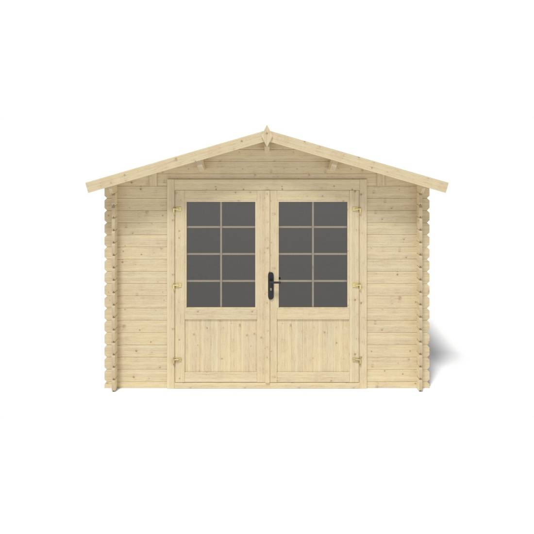 Altanka - Abri de jardin en bois - 12m2 - 3x4m - Ep. 28mm - Couleur: naturel - DOM661 - ALTANKA - Imagen 6