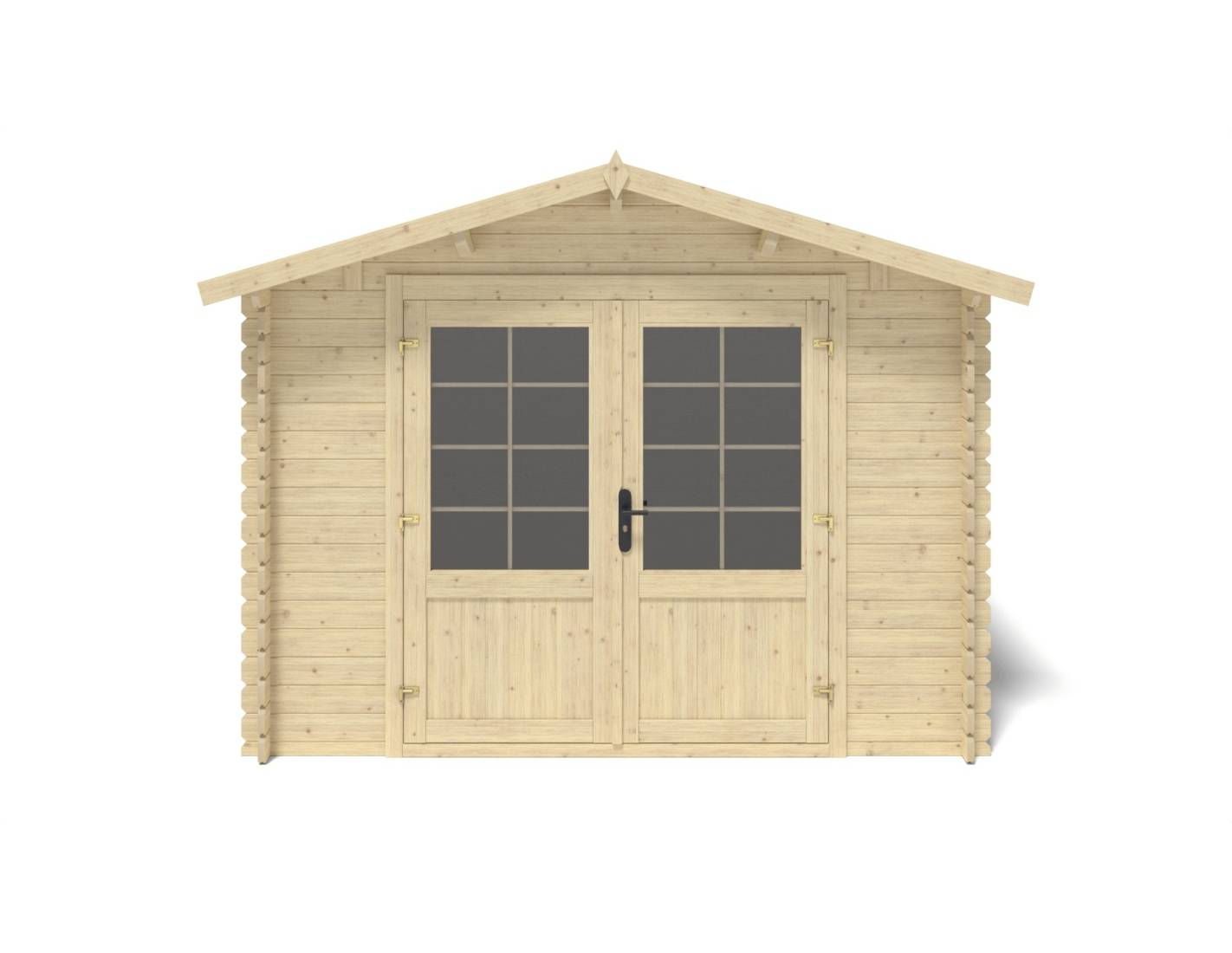 Altanka - Abri de jardin en bois - 12m2 - 3x4m - Ep. 28mm - Couleur: naturel - DOM661 - ALTANKA - Image 6