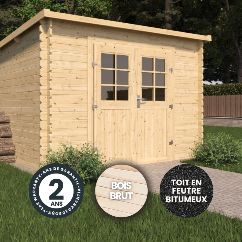Cerland - ABRI JARDIN MODERNE BOIS 7,5 M² - Image 5
