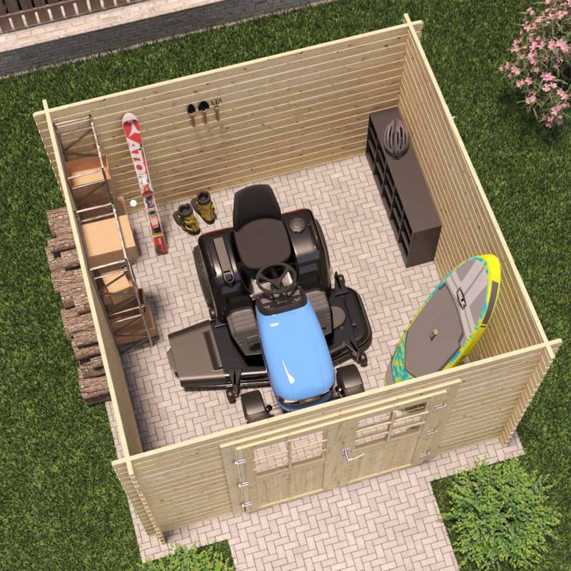 Cerland - ABRI JARDIN MODERNE BOIS 7,5 M² - Image 3