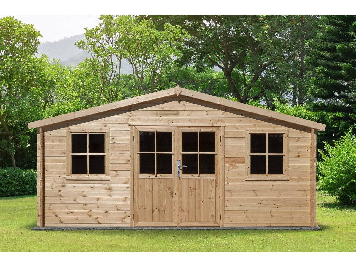 Abri De Jardin Bois "alex" - 20.20 M² - 4.80 X 4.00 X 2.39 M - 28 Mm -habitat Et Jardin - Image 2