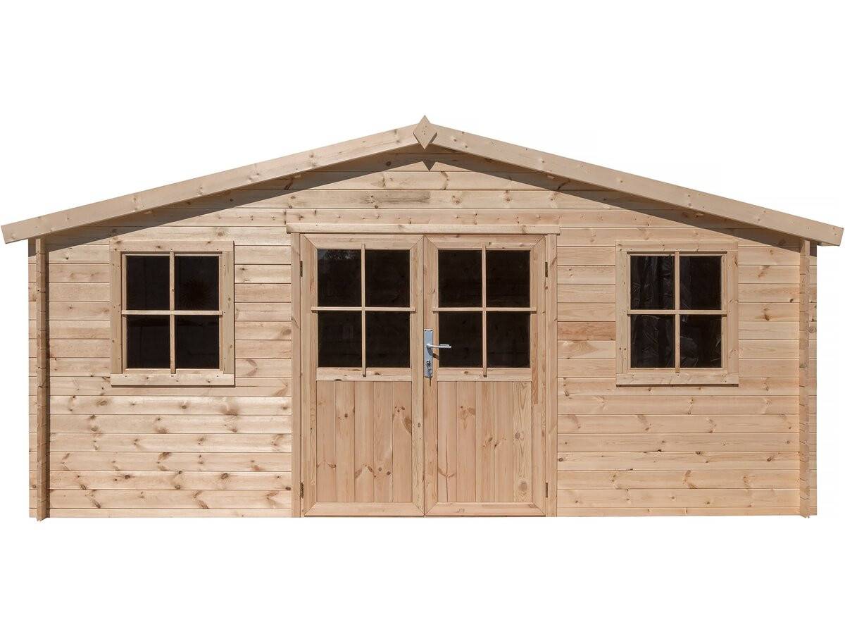 Abri De Jardin Bois "alex" - 20.20 M² - 4.80 X 4.00 X 2.39 M - 28 Mm -habitat Et Jardin - Image 1