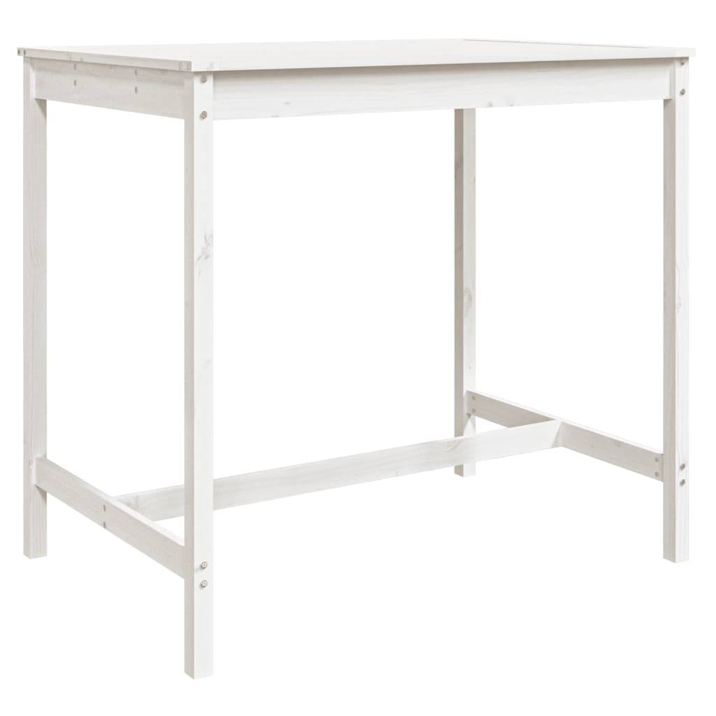Vidaxl - Ensemble de bar de jardin 5 pcs-Salons de jardin blanc bois massif de pin - Image 5