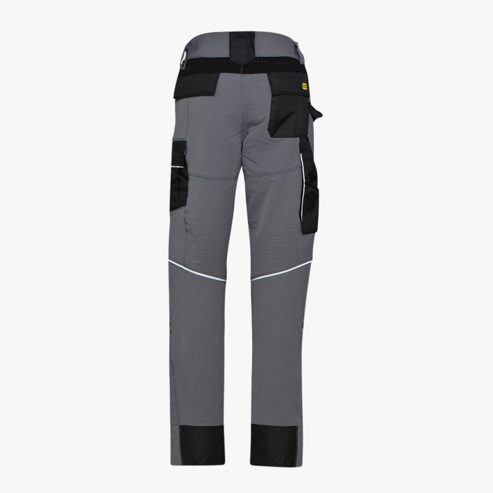 Diadora - Pantalon de travail multipoches Stretch carbon performance DIADORA Gris XXL - Image 2