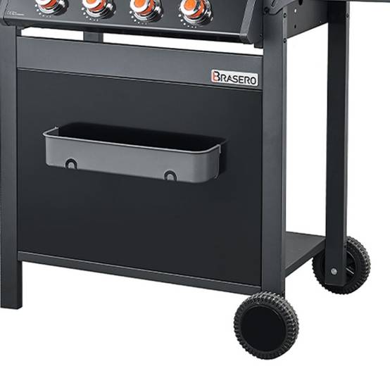 Barbecue gaz Spring II – BRASERO BY FAVEX – 4 brûleurs 12,6 kW - Surface de cuisson mixte -Grille & plancha fonte - EASY CLEAN - Image 10