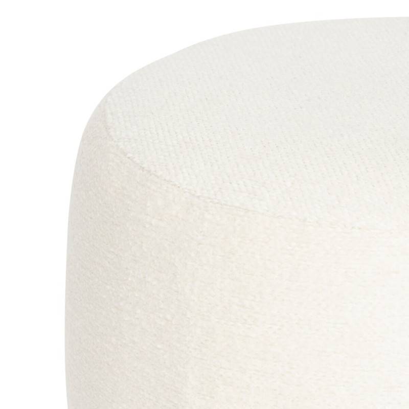 Pouf 40 cm Amea bouclette blanc Atmosphera - Image 4