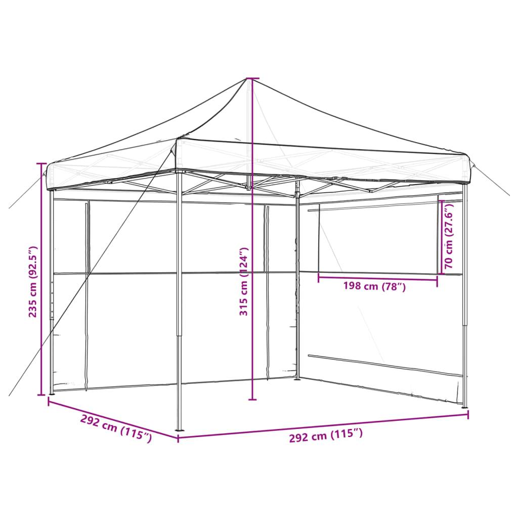 Pergola acier marron  292 x 292 x 315 cm  - Prolenta premium p386.1 - Image 9
