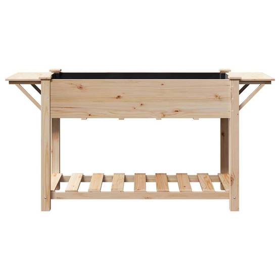 Cache-pot, Pot De Fleurs avec étagère Beige 155 x 59 x 76.5 cm g364 - Image 5