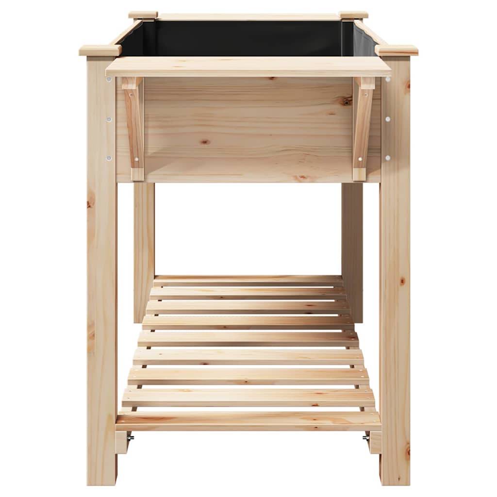 Cache-pot, Pot De Fleurs avec étagère Beige 155 x 59 x 76.5 cm g364 - Image 6