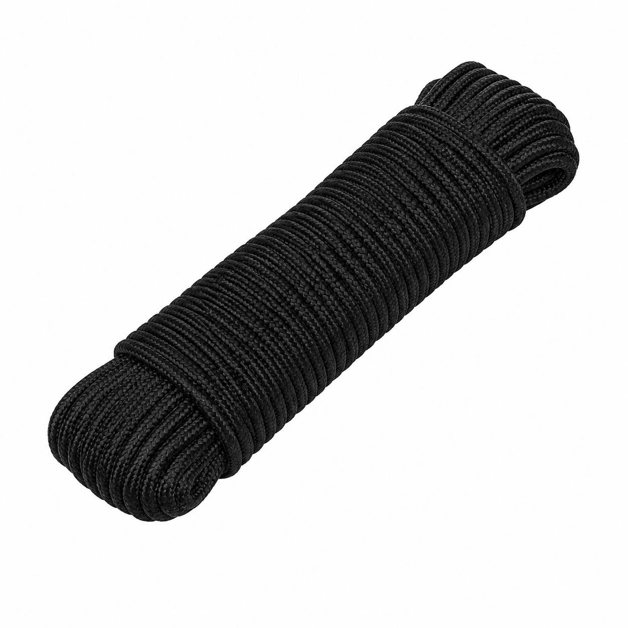 Corde Tressée Polypropylène Noire Polyvalente Résistante aux Intempéries Léger - Image 1