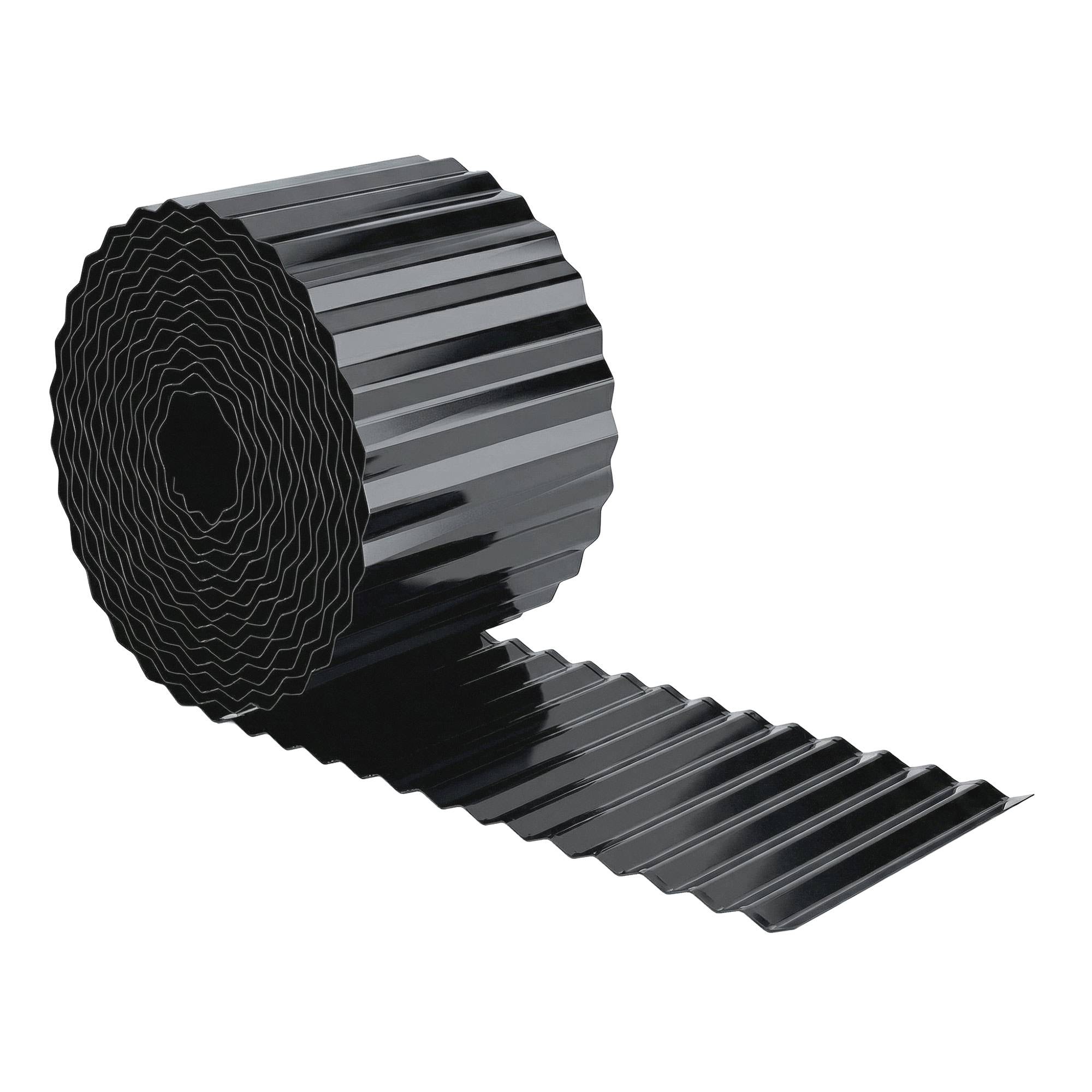 Clôture de jardin en métal 650 x 20 cm – Acier galvanisé durable pour potagers, patios, terrasses et pelouses – Gris foncé - Image 1