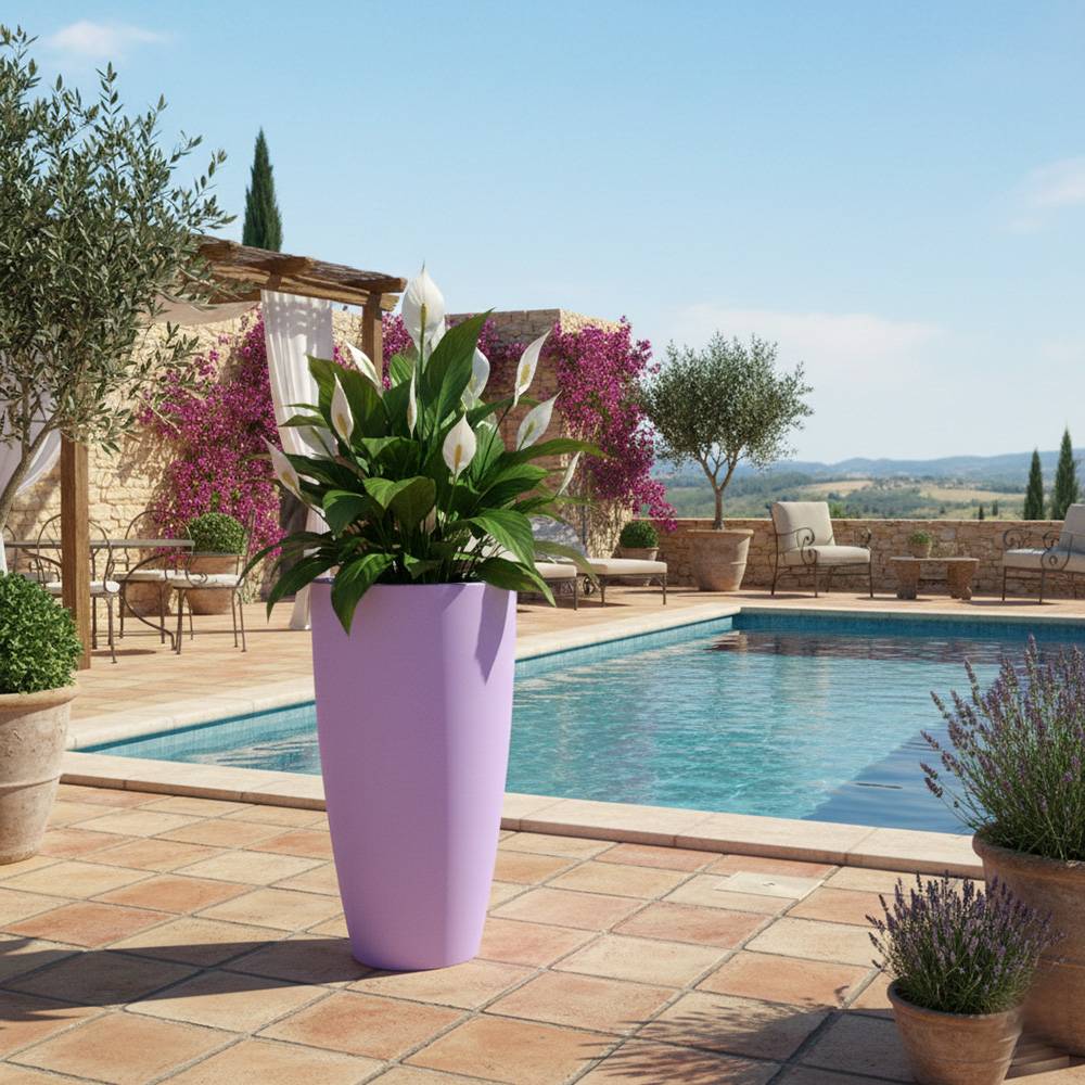 Pot de fleurs conique 200l delight - plast'up rotomoulage - Image 4