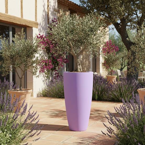 Pot de fleurs conique 200l delight - plast'up rotomoulage - Image 2
