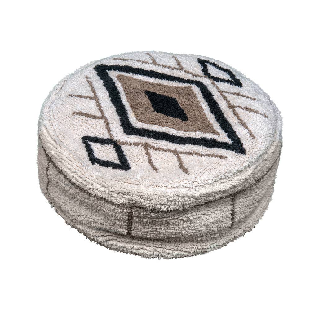 Pouf Berbère caramel ø 50 cm pour chats ou petit chiens - Image 1