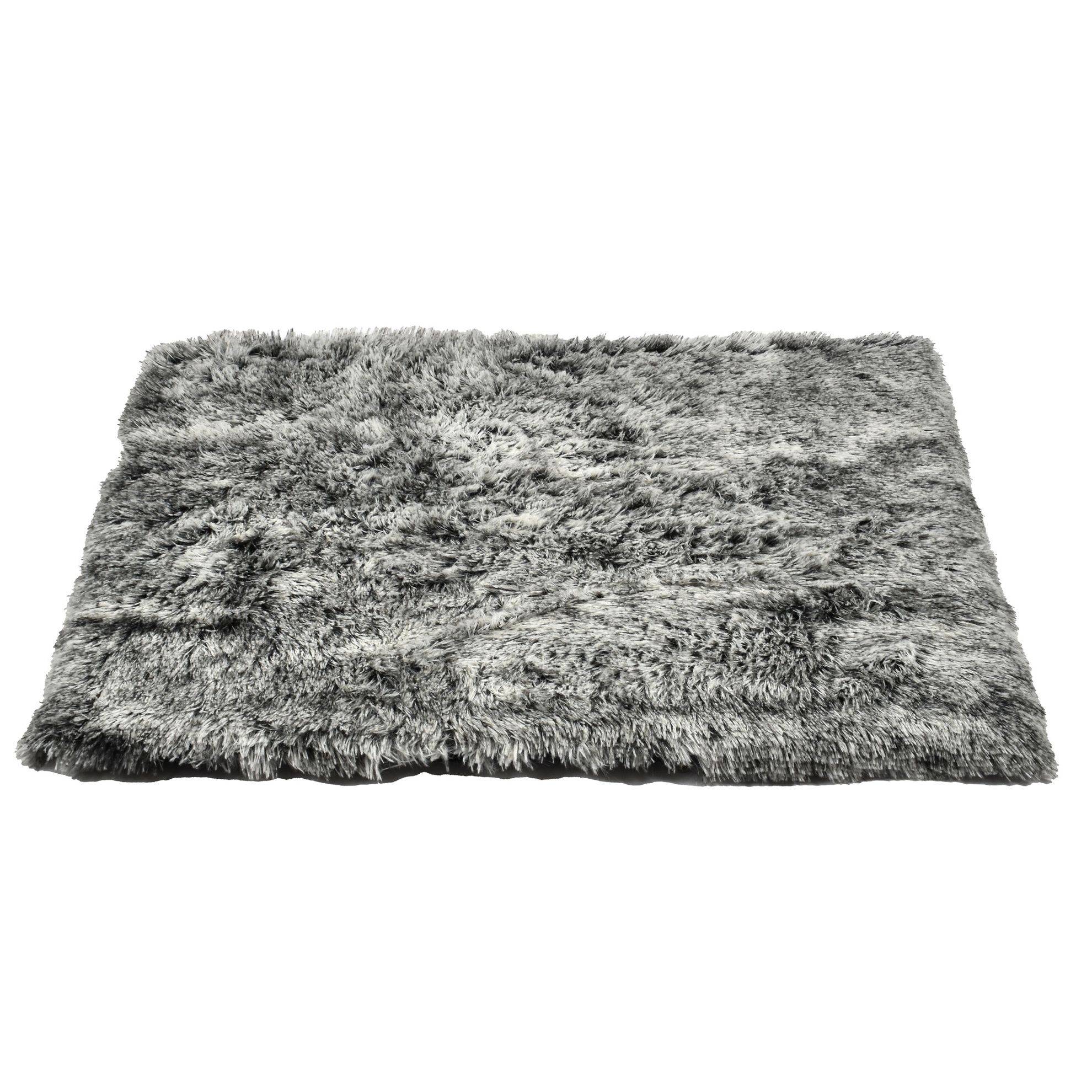 Tapis poilu Noir : Taille M BOBBY