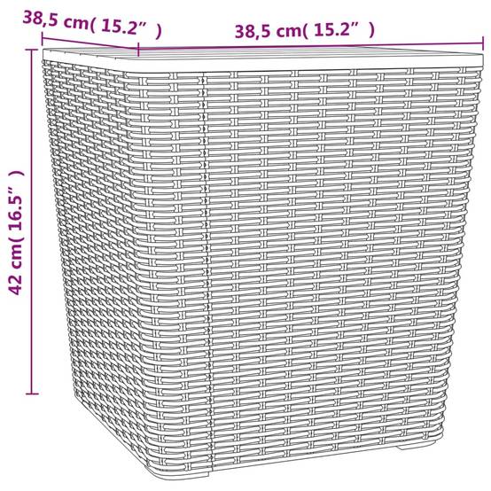 Table bois composite Prolenta Naturel 38,5 X 38,5 X 42 cm - P87209N - Image 8