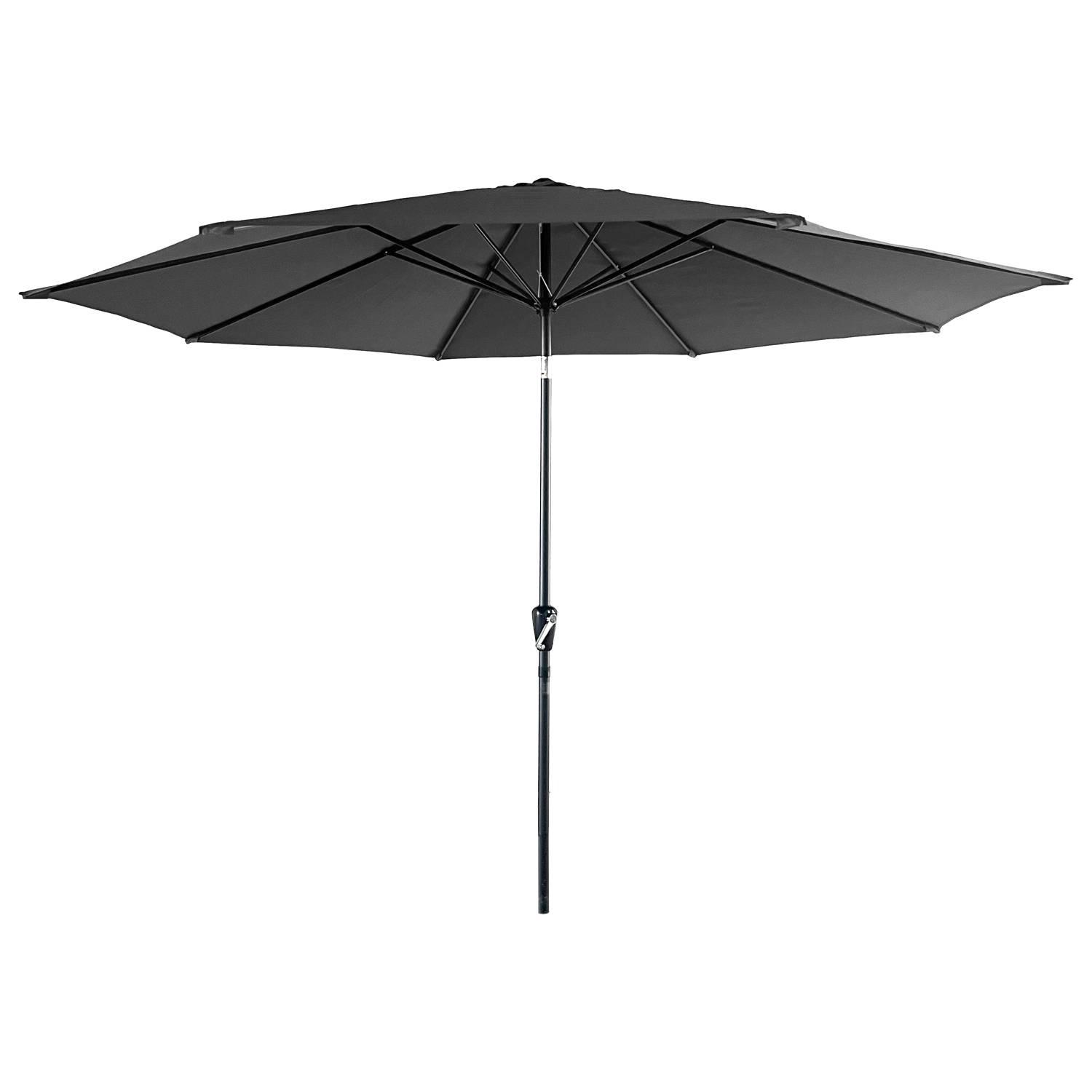 Happy Garden - Parasol droit HAPUNA rond 3,30m de diamètre gris - HAPPY GARDEN - Imagen 1