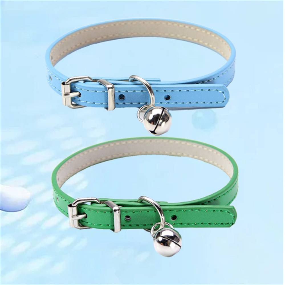 Lytech - Collier pour Chat en Cuir PU avec Clochette - Taille S - Réglable et Confortable - Lytech - Image 4