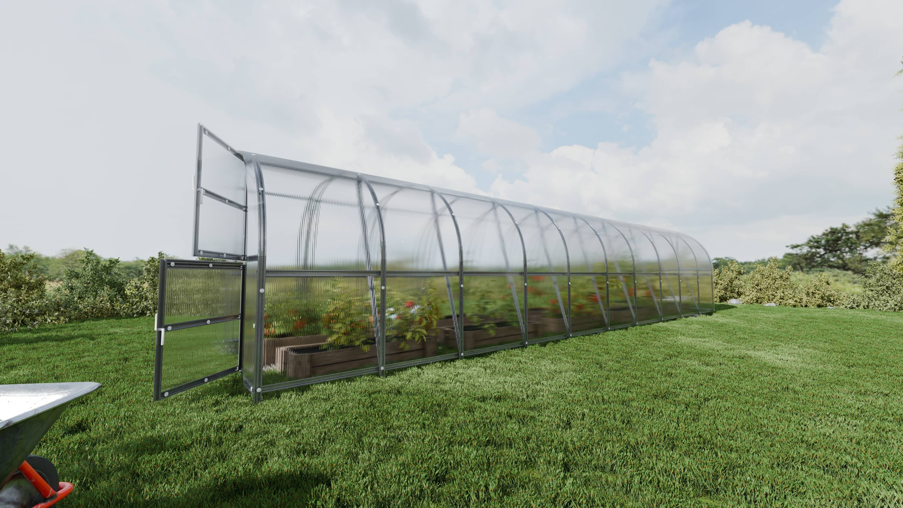 KLASIKA GREENHOUSES - Serre KLASIKA BALTIC LT 3 x 12 m (36 m²), 4 mm avec revêtement en polycarbonate - Image 3