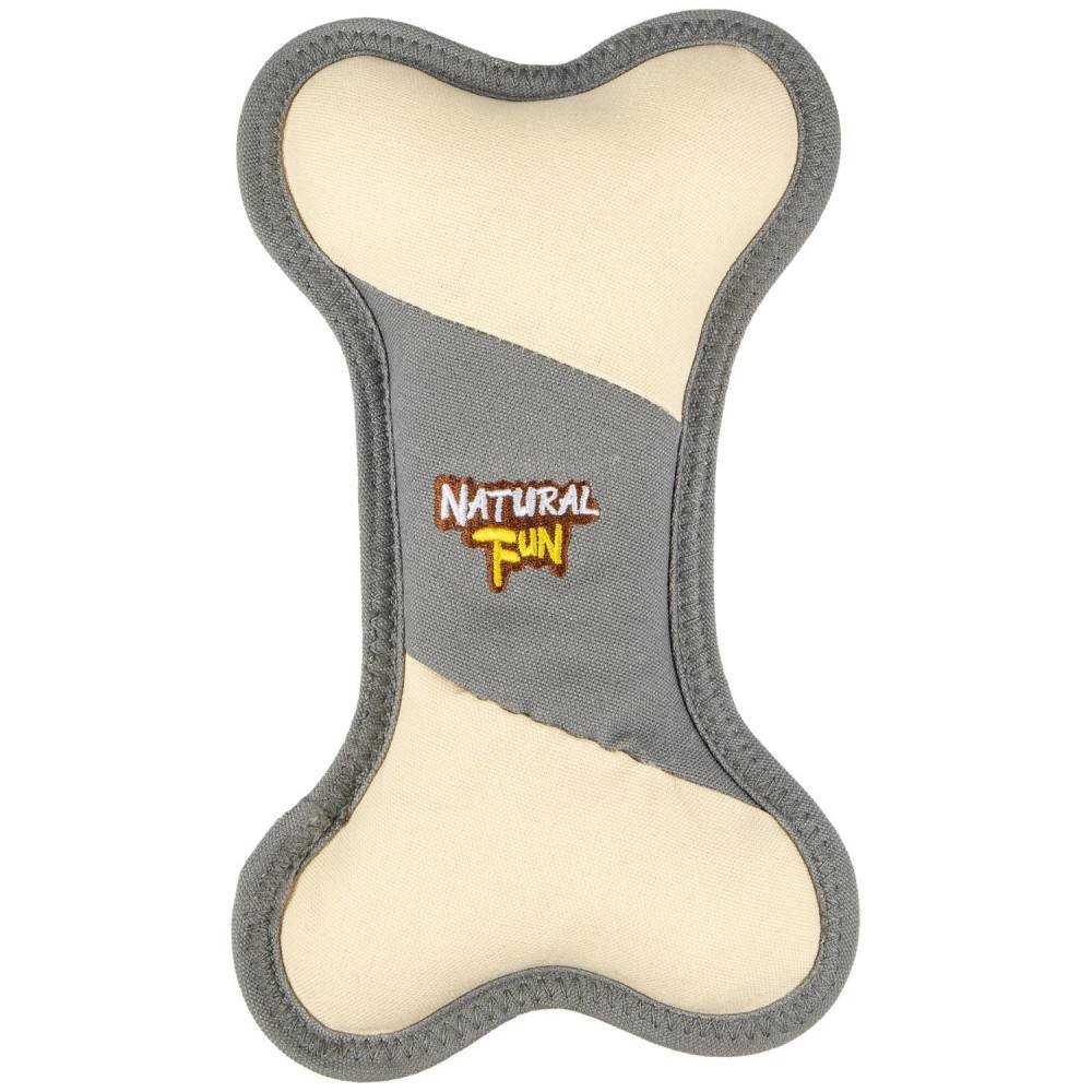 Jouet en forme d'os 15 x 25 cm épaisseur 5 cm Natural fun taille pour chien - Image 1