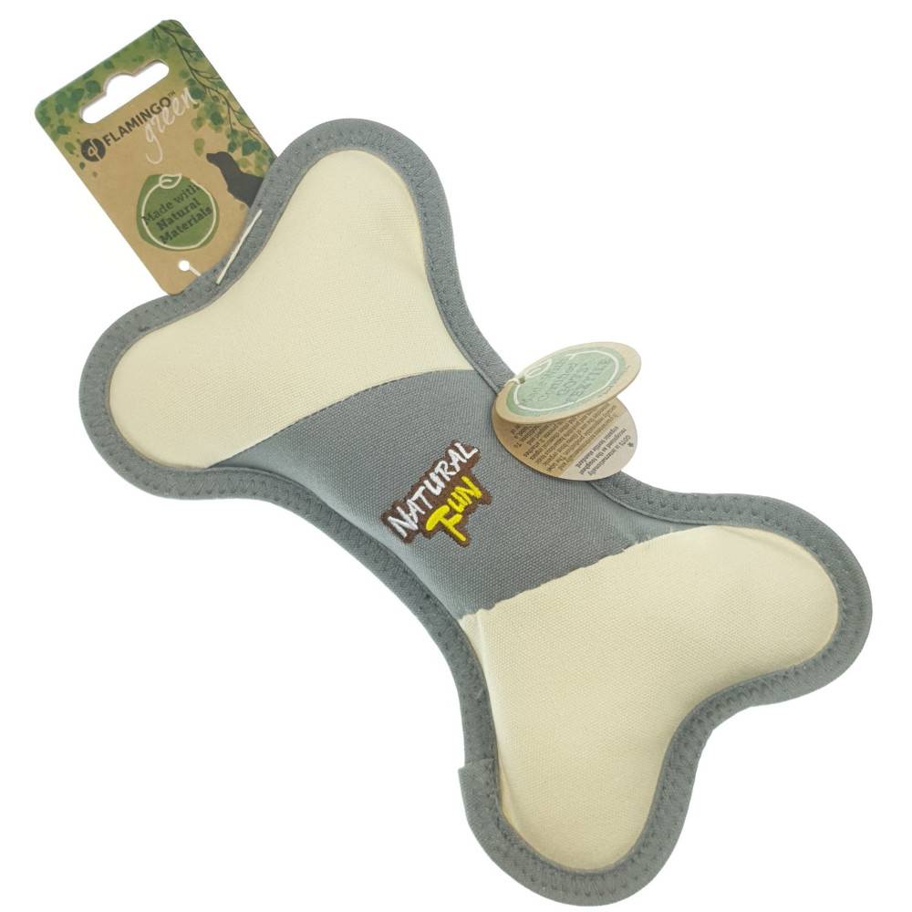 Jouet en forme d'os 15 x 25 cm épaisseur 5 cm Natural fun taille  pour chien - Image 5
