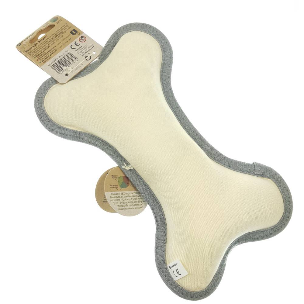 Jouet en forme d'os 15 x 25 cm épaisseur 5 cm Natural fun taille  pour chien - Image 3