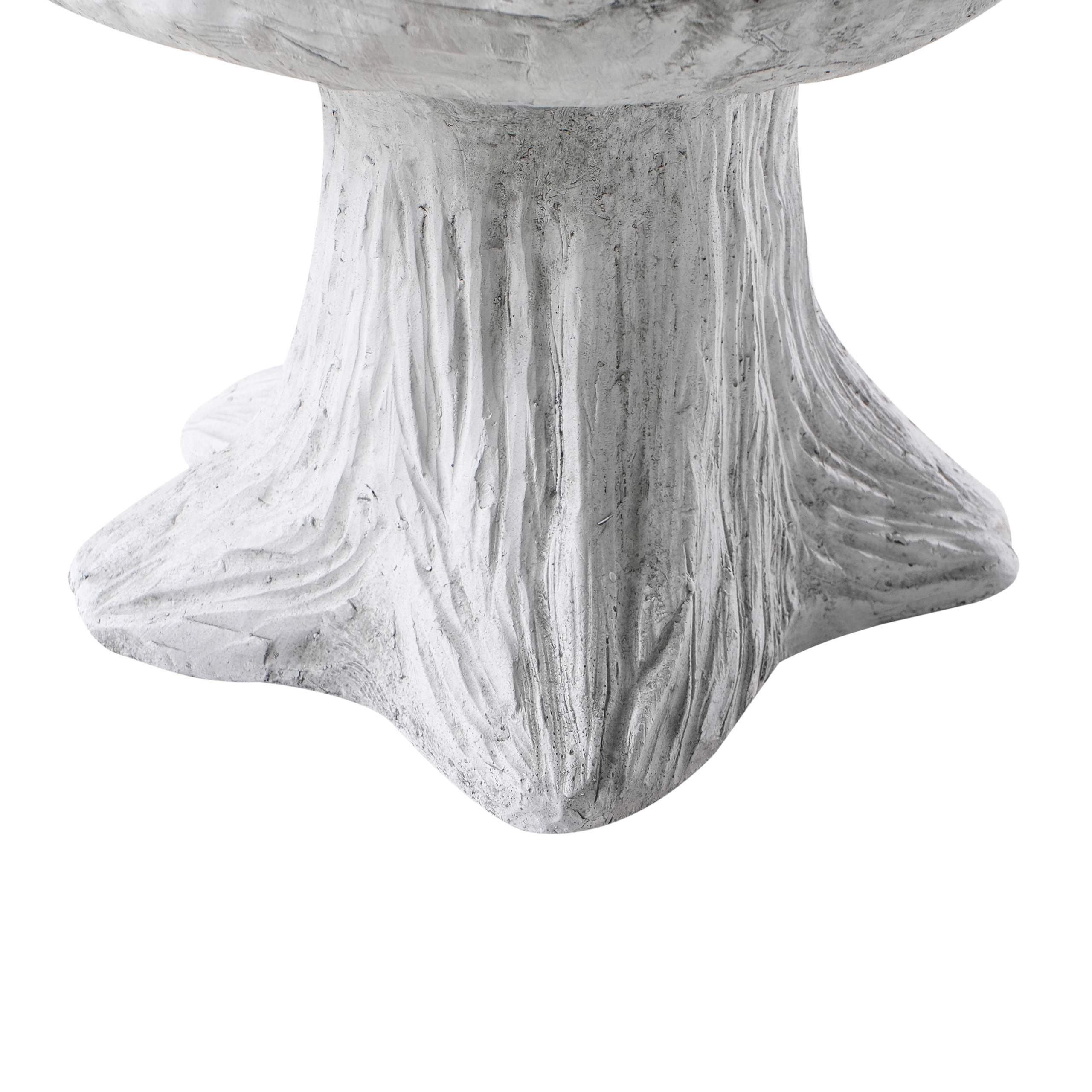 Beliani - Bassin à oiseaux Oxyde de magnésium Gris JEZZA - 37x37x40- Beliani - Image 7