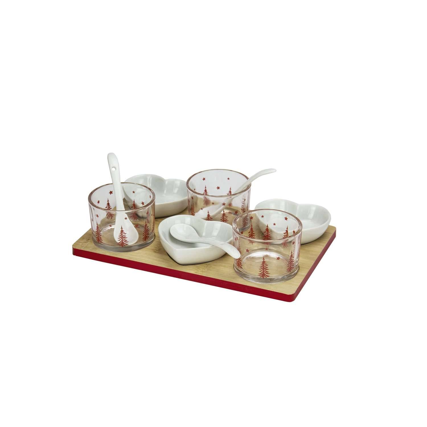 Sans Marque - Set apéritif de Noël 10 pièces - Rouge - Toilinux - Imagen 1