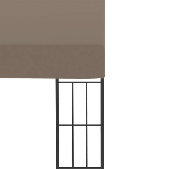 ComfortXL - Pergola Murale Acier Tonnelle Adossée pour Terrasse Balcon Protection UV Taupe 4x3 m – ComfortXL Outdoor Living - Image 4