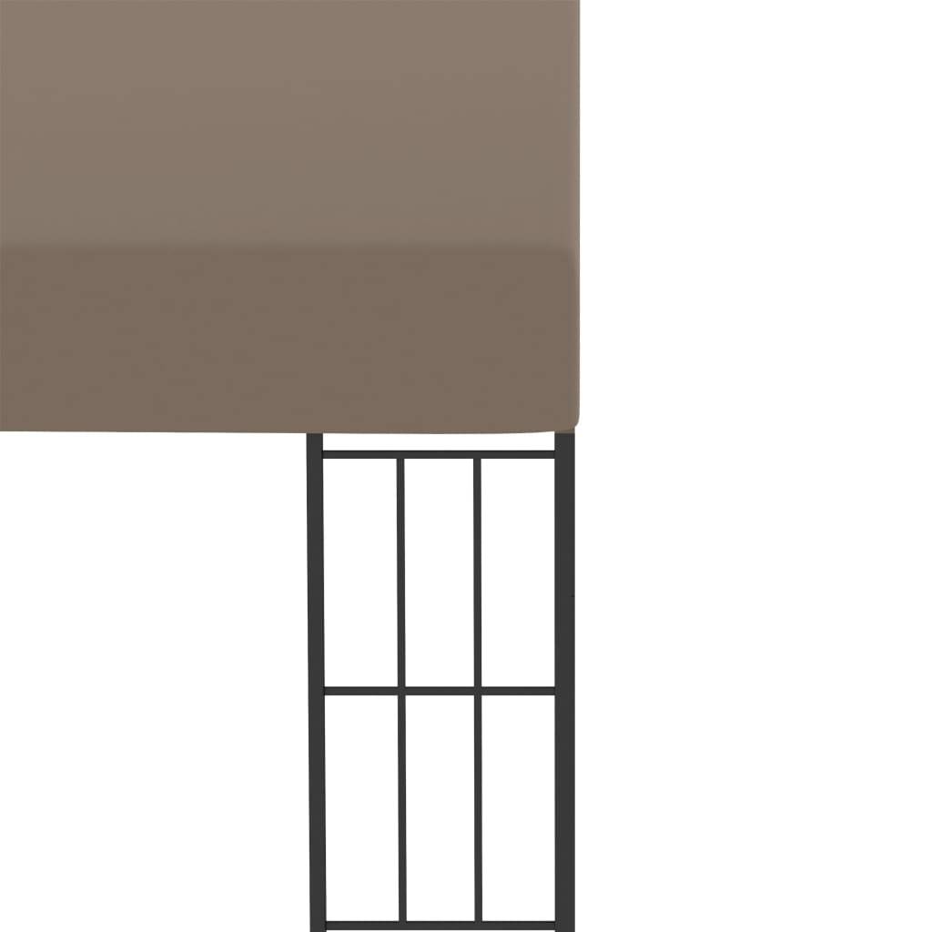 ComfortXL - Pergola Murale Acier Tonnelle Adossée pour Terrasse Balcon Protection UV Taupe 4x3 m – ComfortXL Outdoor Living - Image 4